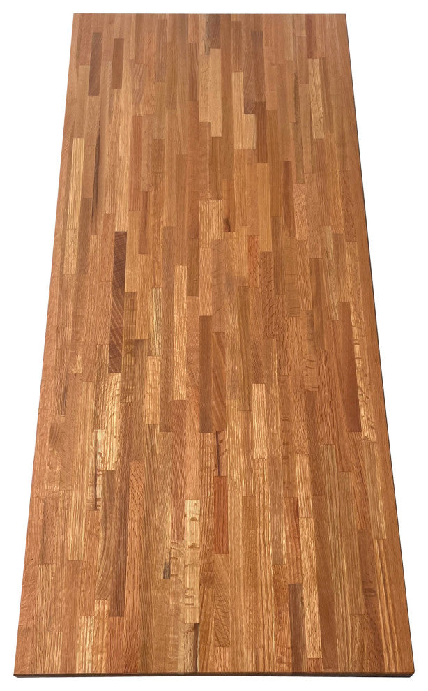 Sturdy 18" Deep Butcher Block Countertop, Red Oak, 18" X 96"