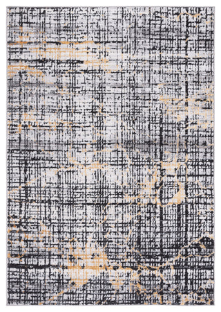 Safavieh Amelia Collection, ALA248 Rug, Charcoal/Gold, 5'5"x7'7"