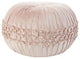 Mina Victory RC833 Pouf, Blush, 20" x 20" x 12"