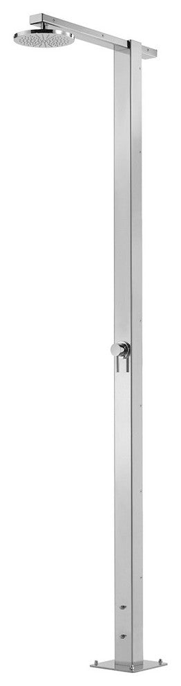 "Square" Free Standing Shower Column, Hot and Cold, ADA Compliant