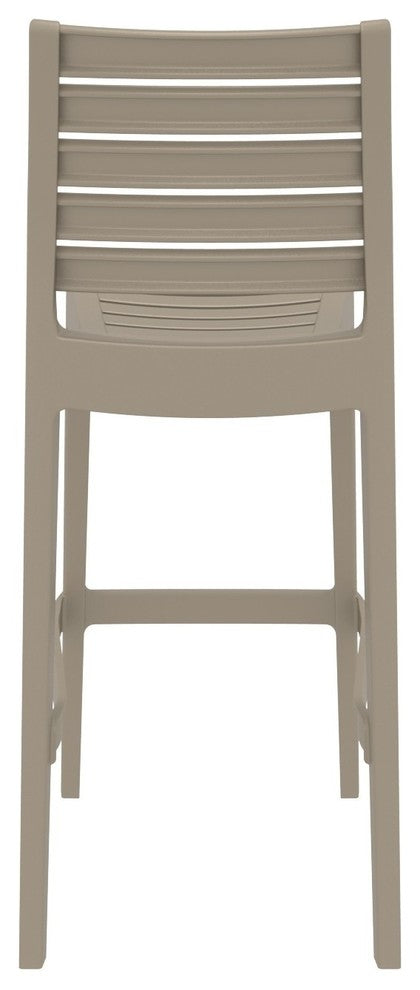 Compamia Ares Resin Barstool Taupe, Set of 2