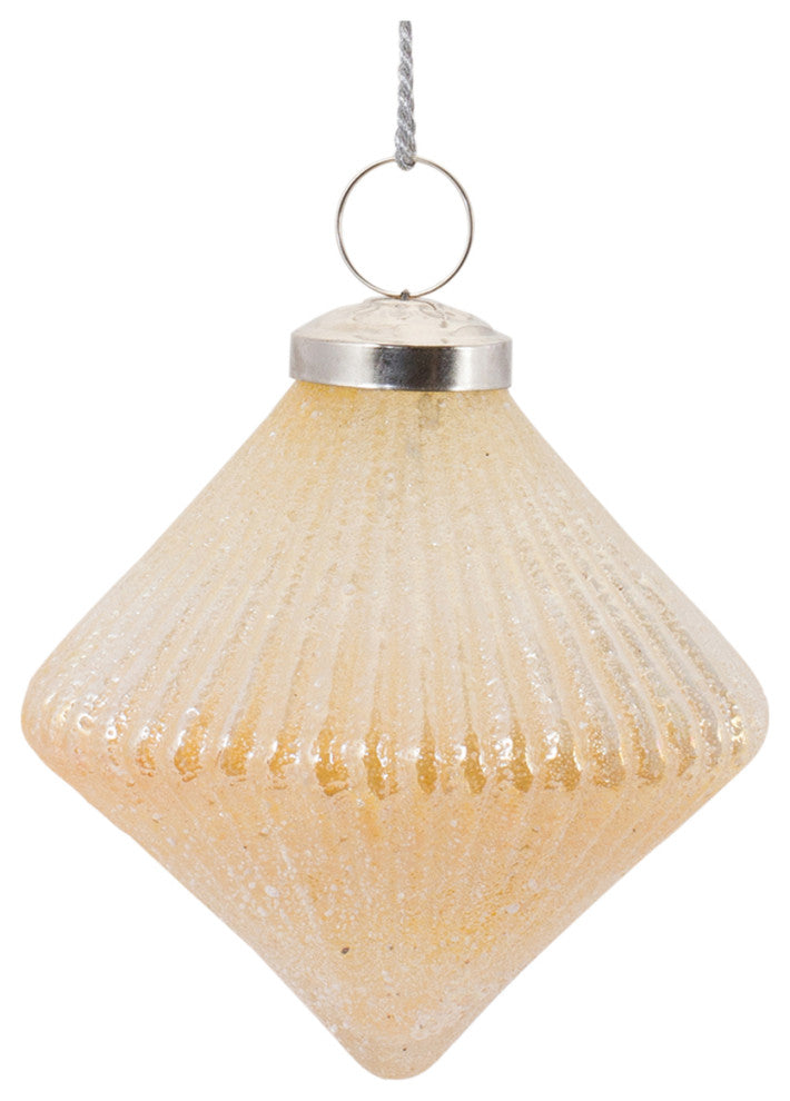 Ribbed Glass Ornament, Set of 6