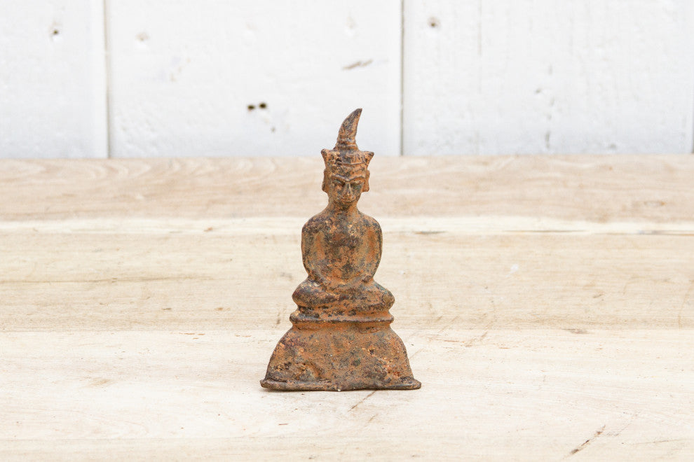 Antique Miniature Patinated Burmese Buddha