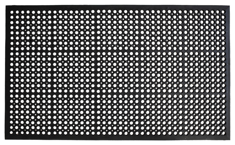 Calloway Mills True Step Open Circle Rubber Doormat, 24"x36"