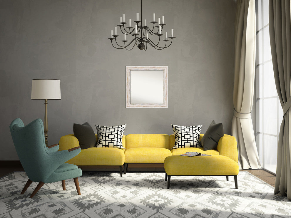 Wall Mirror Choose your Custom Size, Alexandria White Wash