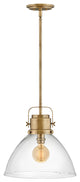 Hinkley Malone Medium Pendant, Heritage Brass