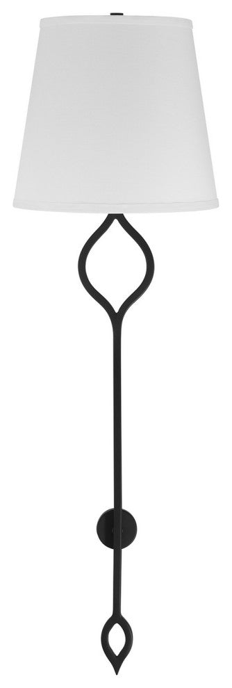 Roxbury 2-Light Wall Sconce, Matte Black