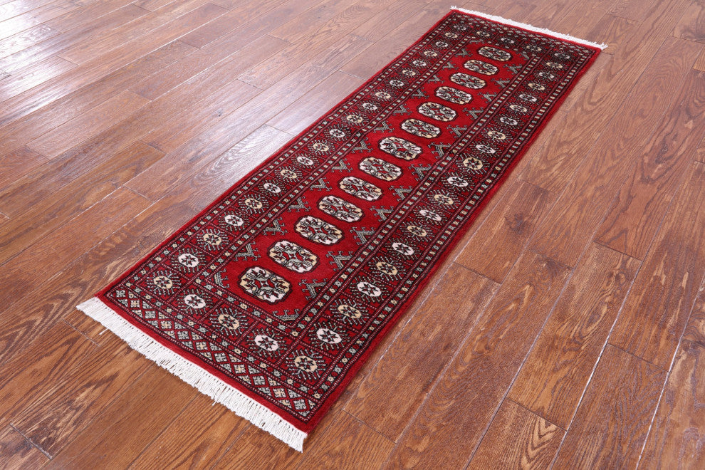 2' 0" X 6' 0" Silky Bokhara Hand Knotted Wool Runner Rug - Q13831