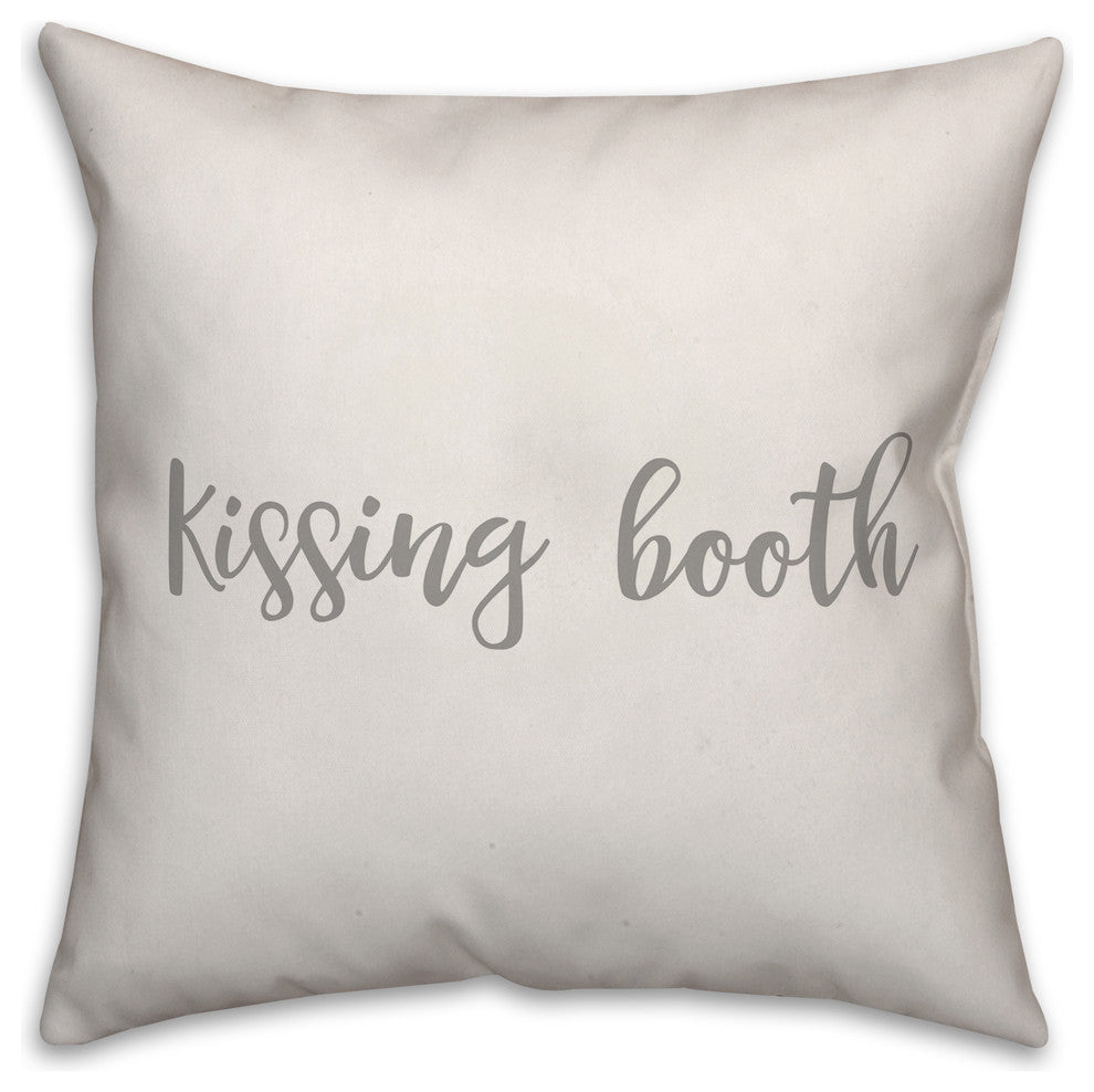 Kissing Booth 16x16 Throw Pillow