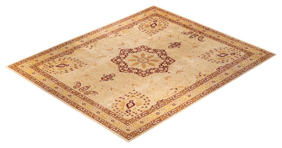 Mogul, One-of-a-Kind Hand-Knotted Area Rug Yellow, 12' 1" x 15' 1"