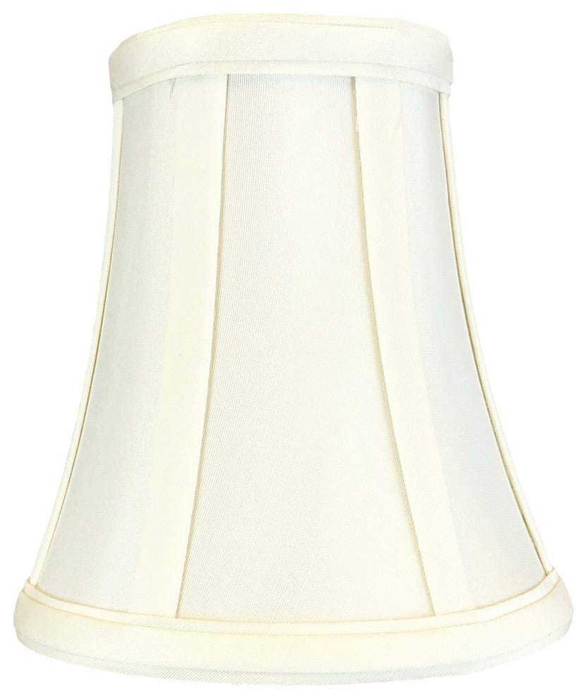 Royal Designs True Bell Basic Lamp Shade, Flame Clip Fitter, Eggshell, Set of 6