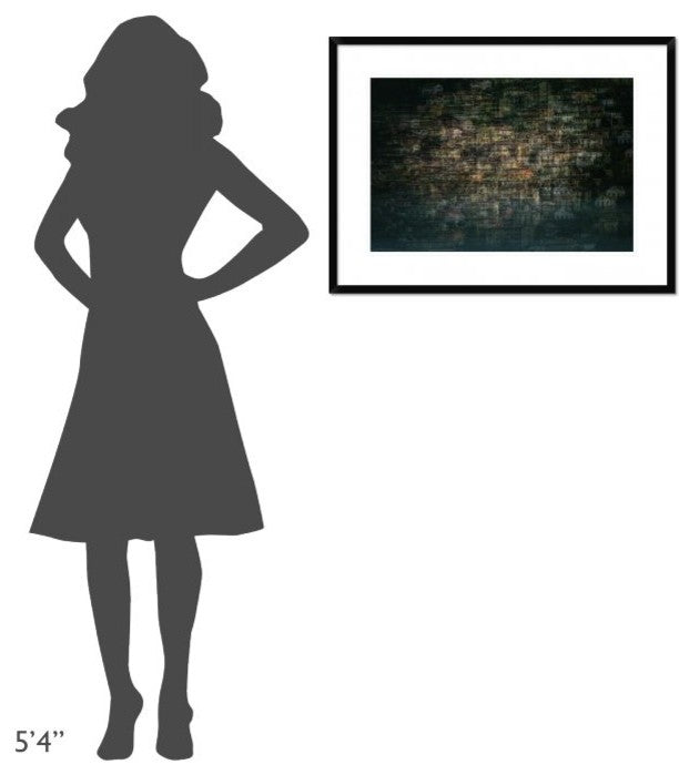 "Multi House" Framed Digital Print by Roberto Marini, 32x24"