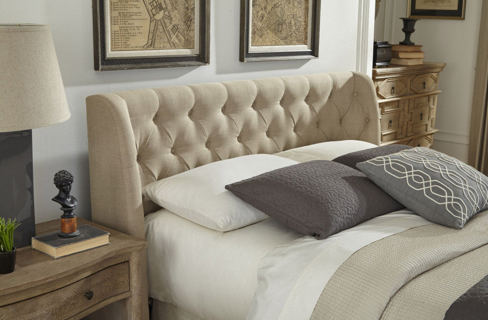 Modus Geneva Cal King Levi Platform Bed, Toast