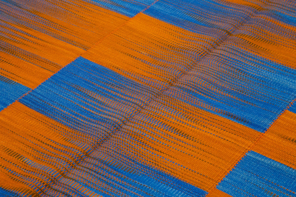 Rug N Carpet - Handmade Turkish 6' 9'' x 9' 1'' Unique Wool Kilim Rug