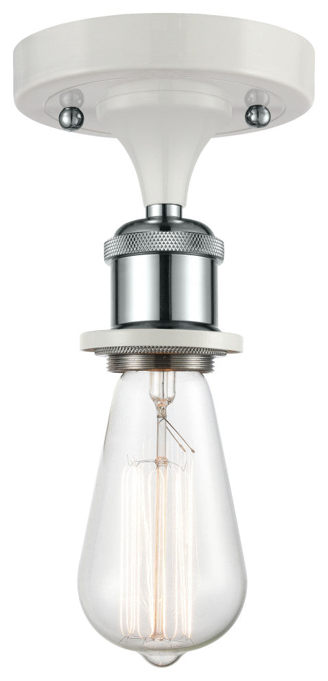 INNOVATIONS LIGHTING 516-1C-WPC Bare Bulb 1 Light Semi-Flush Mount