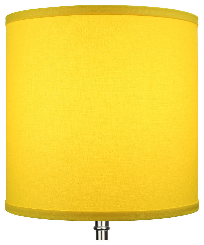 FenchelShades Drum Lampshade 10.5"x10.5"x10.5", Linen Citrus