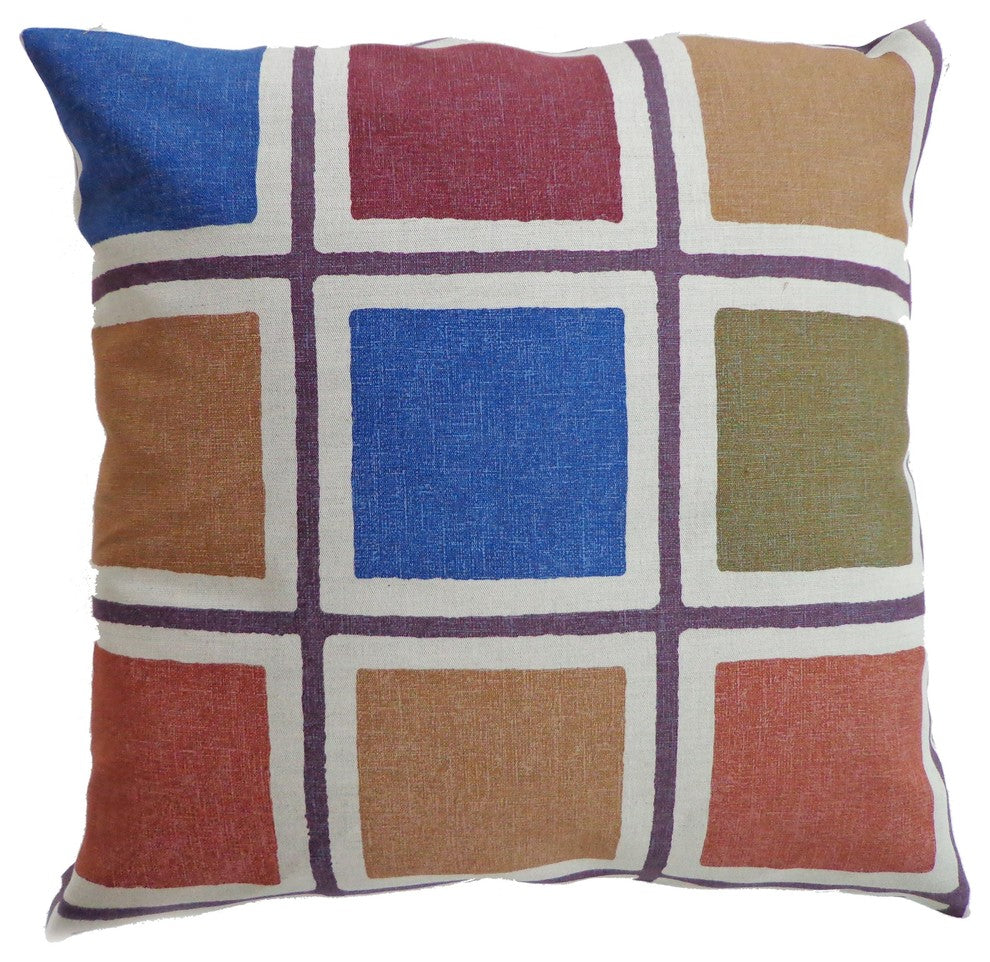Block Print Pillow, Multi