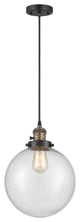 INNOVATIONS 201CSW-BAB-G204-10-LED 1-Light Mini Pendant Black Antique Brass
