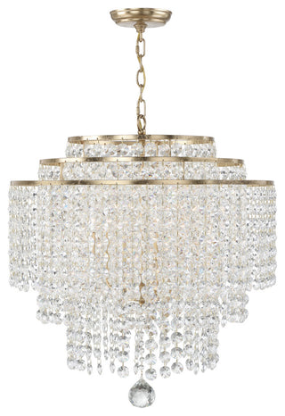 Gabrielle 6-Light Antique Gold Chandelier