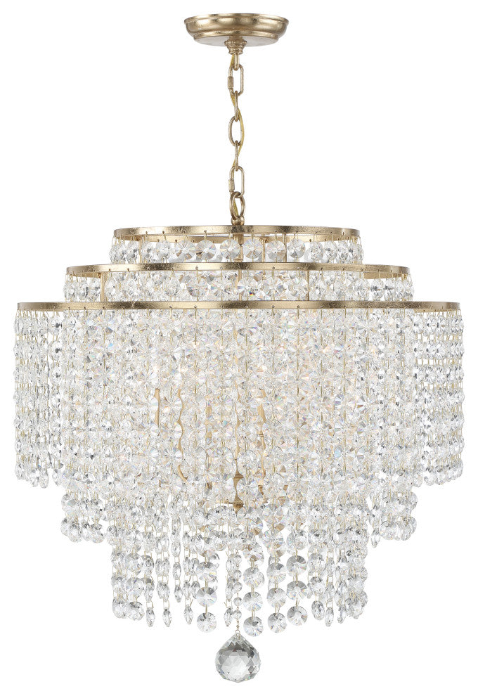 Gabrielle 6-Light Antique Gold Chandelier