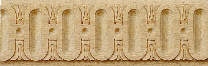 Conroe Carved Wood Chair-Rail