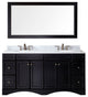 Talisa 72" Double Bathroom Vanity Set, Espresso