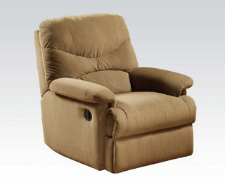 Motion Recliner, Light Brown Microfiber