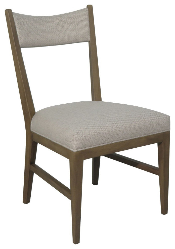 Josey Side Chair- Smoke grey - Platinum fabric, set of 2 chairs