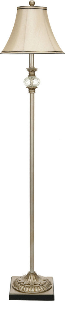 Safavieh Evelyn 61"H Crystal Ball Floor Lamp