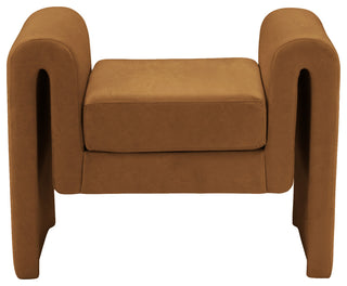 Sloan Velvet Upholstered Bench, Saddle, 31.5" Wide