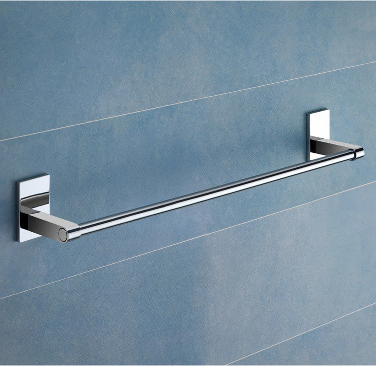 24" Polished Chrome Towel Bar