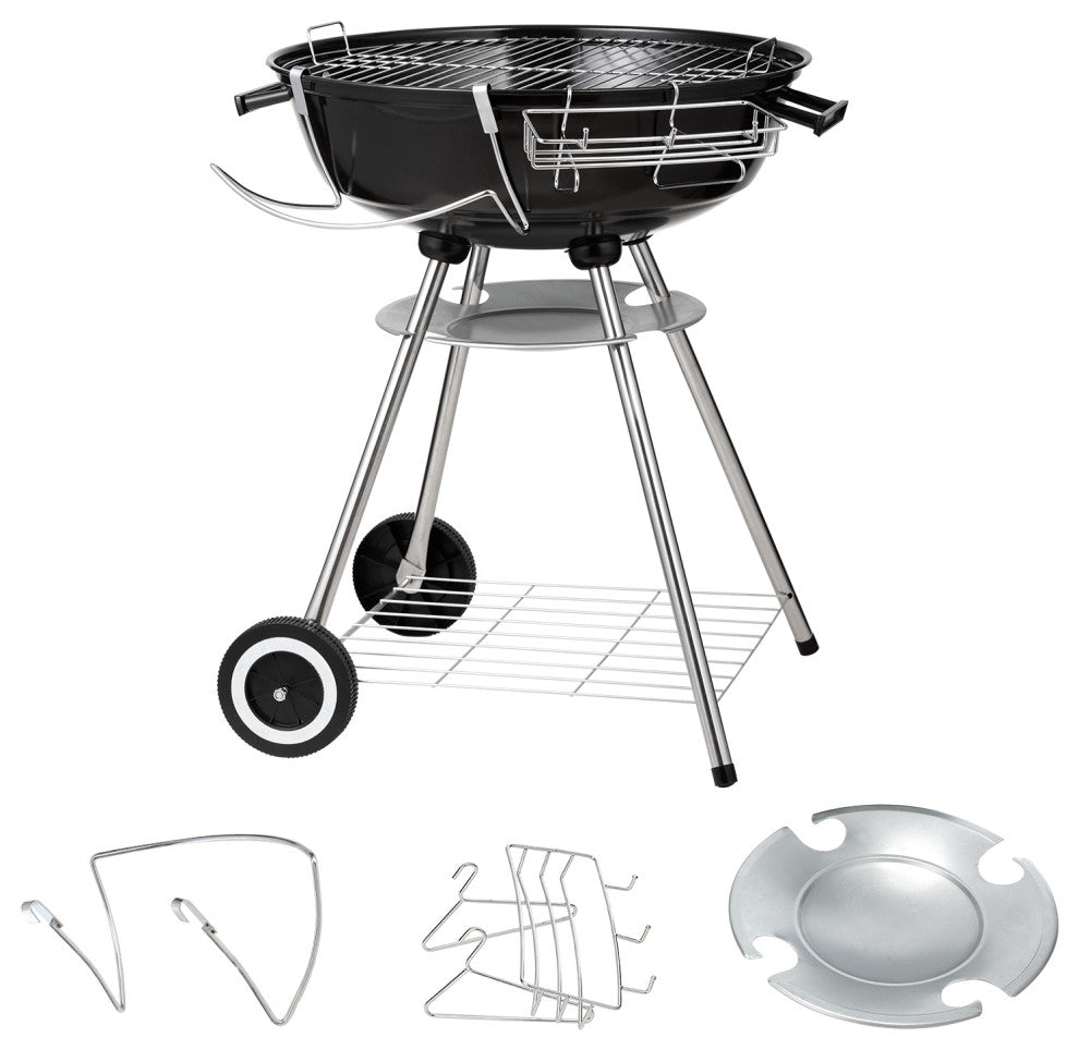 VEVOR 22" Kettle Charcoal Grill BBQ Portable Grill Outdoor Barbecue Cooking