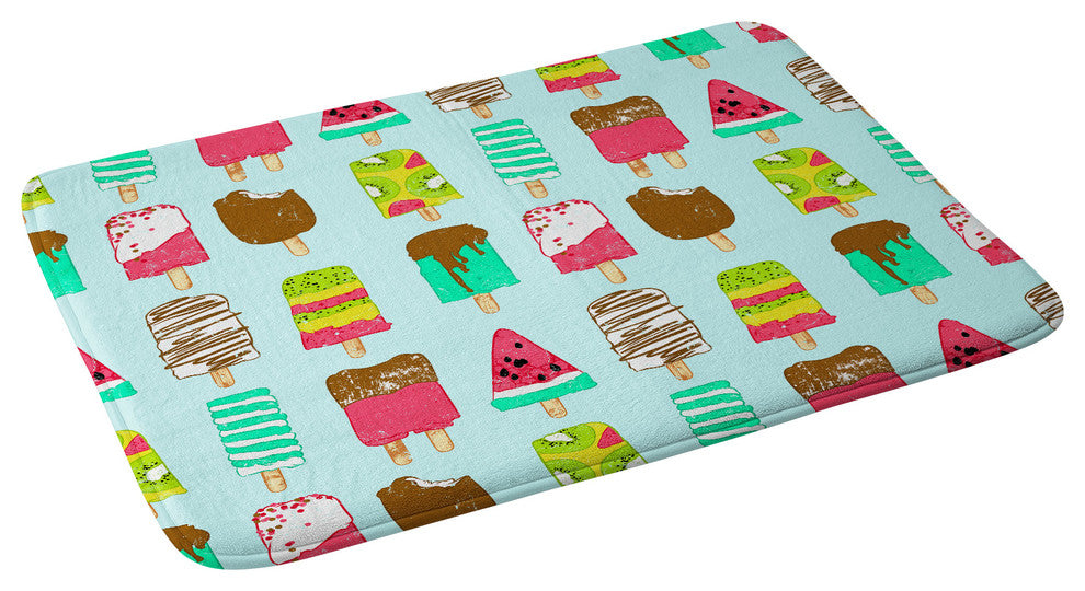 Evgenia Chuvardina Ice Cream Time Memory Foam Bath Mat