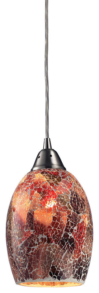 Avalon 1-Light Pendant, Satin Nickel