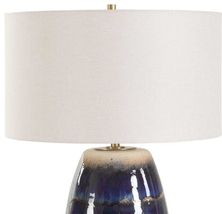 Uttermost Orleans Blue Glaze Table Lamp