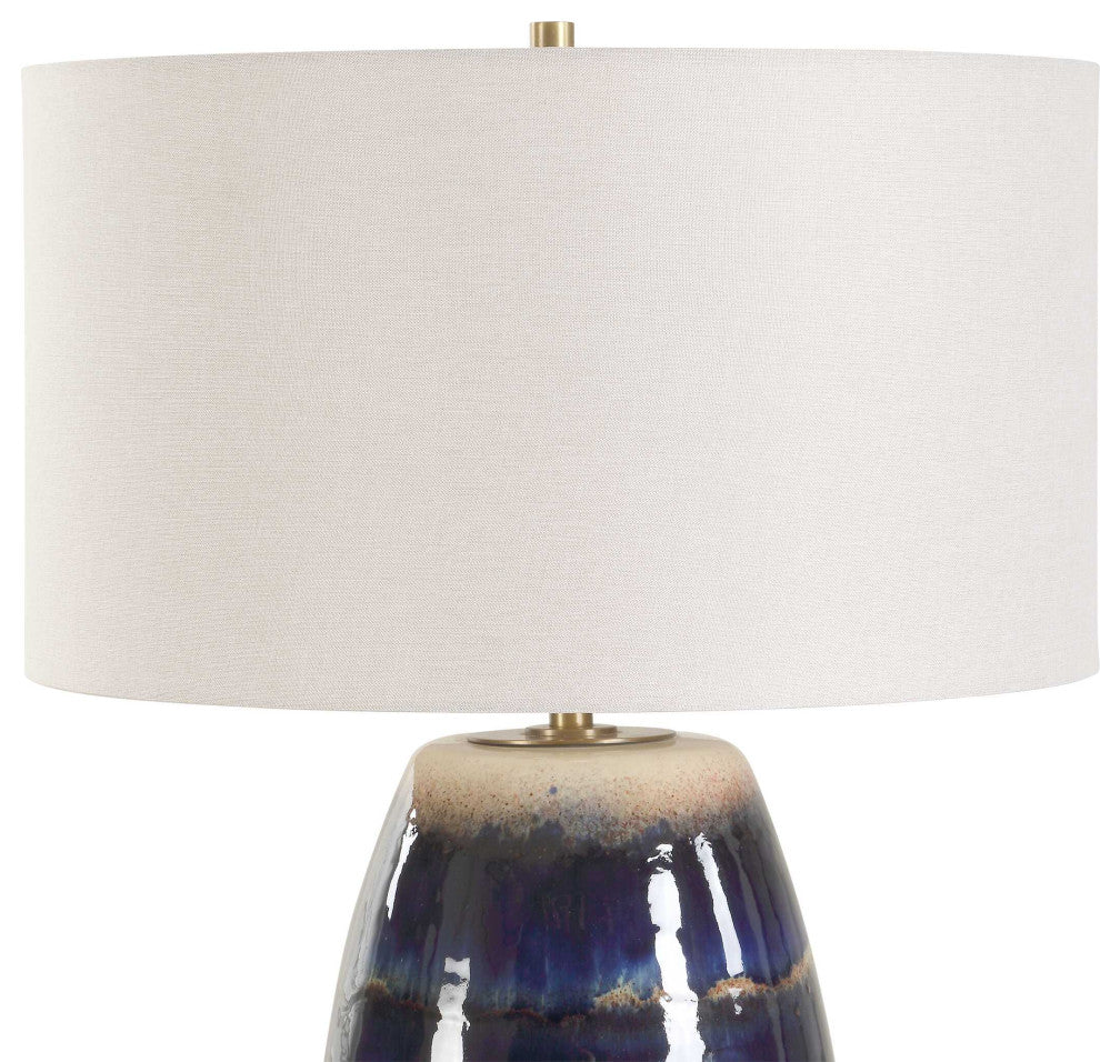 Uttermost Orleans Blue Glaze Table Lamp
