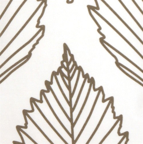 Pillow Decor - Contemporary Dark Taupe Leaf Throw Pillow