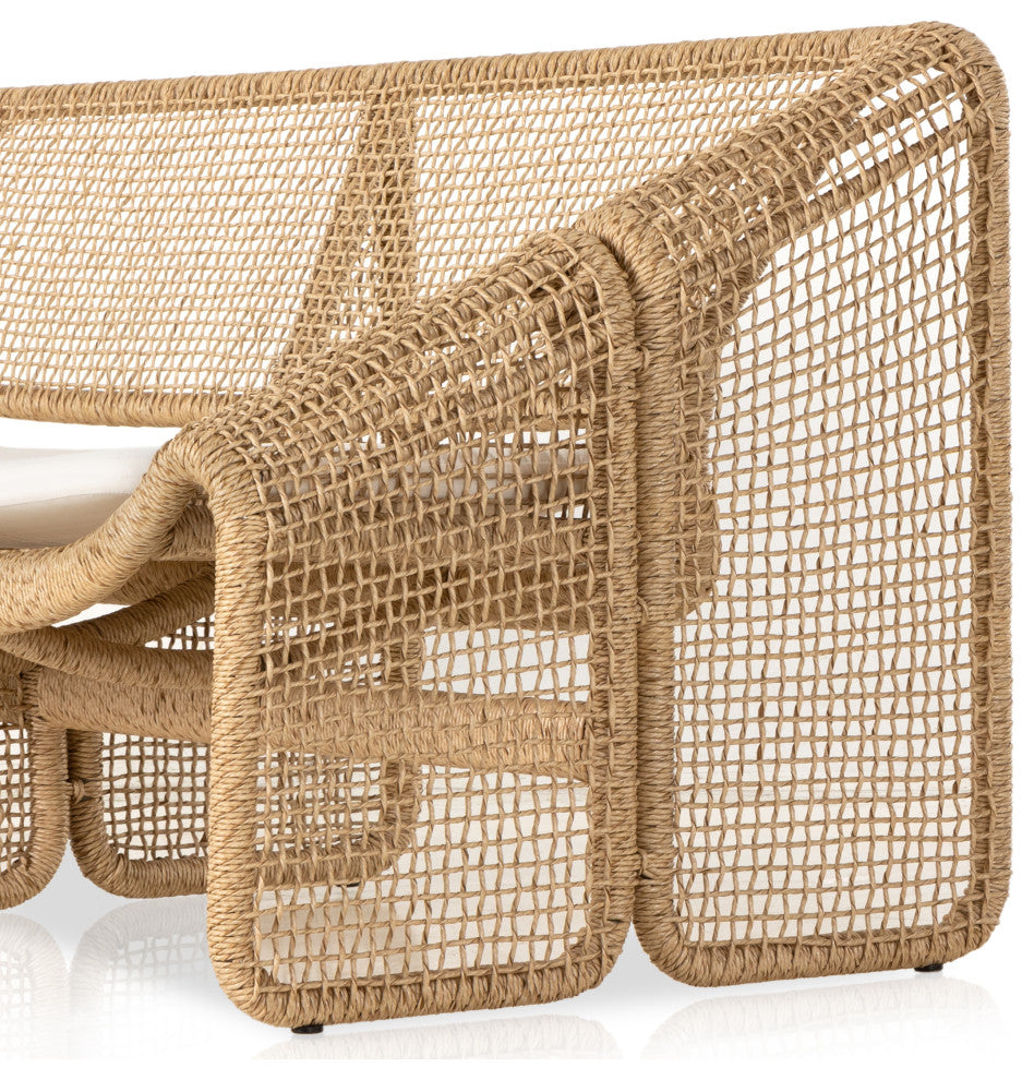 Selma Outdoor Sofa-Faux Hyacinth