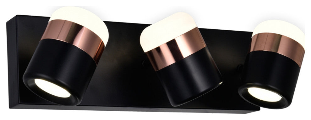 Moxie LED Vanity Light With Black Finish