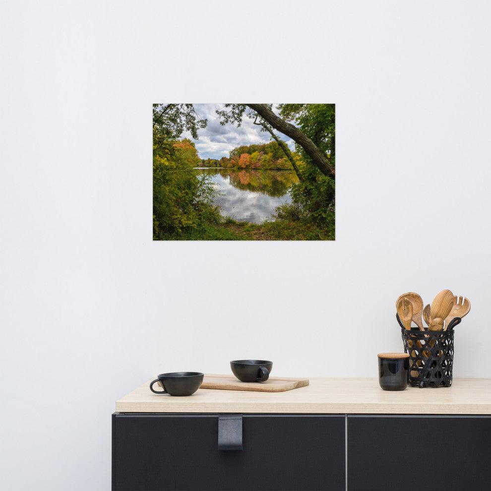 Lost in Autumn Color Landscape Photo, Rural Unframed Wall Art Print, 18" X 24"