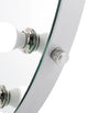 Heiress Pro Vanity Mirror, Silver, Led Globe Bulbs