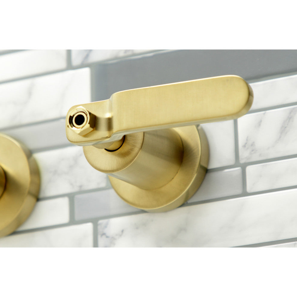 KS8047KL Wall Mount Tub Faucet, Brushed Brass