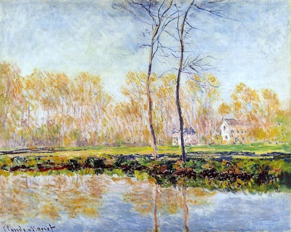 Claude Oscar Monet The Banks of the River Epte at Giverny Wall Decal