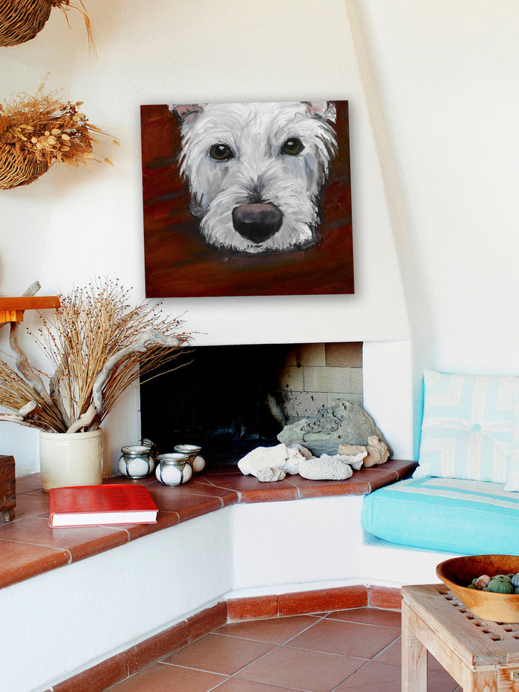 "Red Dash" Painting Print on Canvas by Tori Campisi