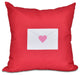 Valentine Print Pillow, Red, 26"x26"