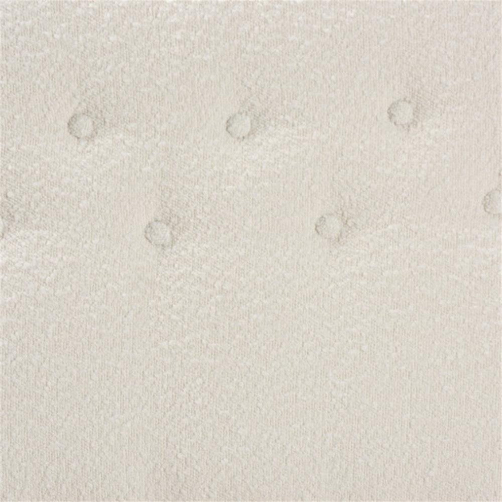 Brantley Modern Cream Boucle Fabric Queen Size Headboard