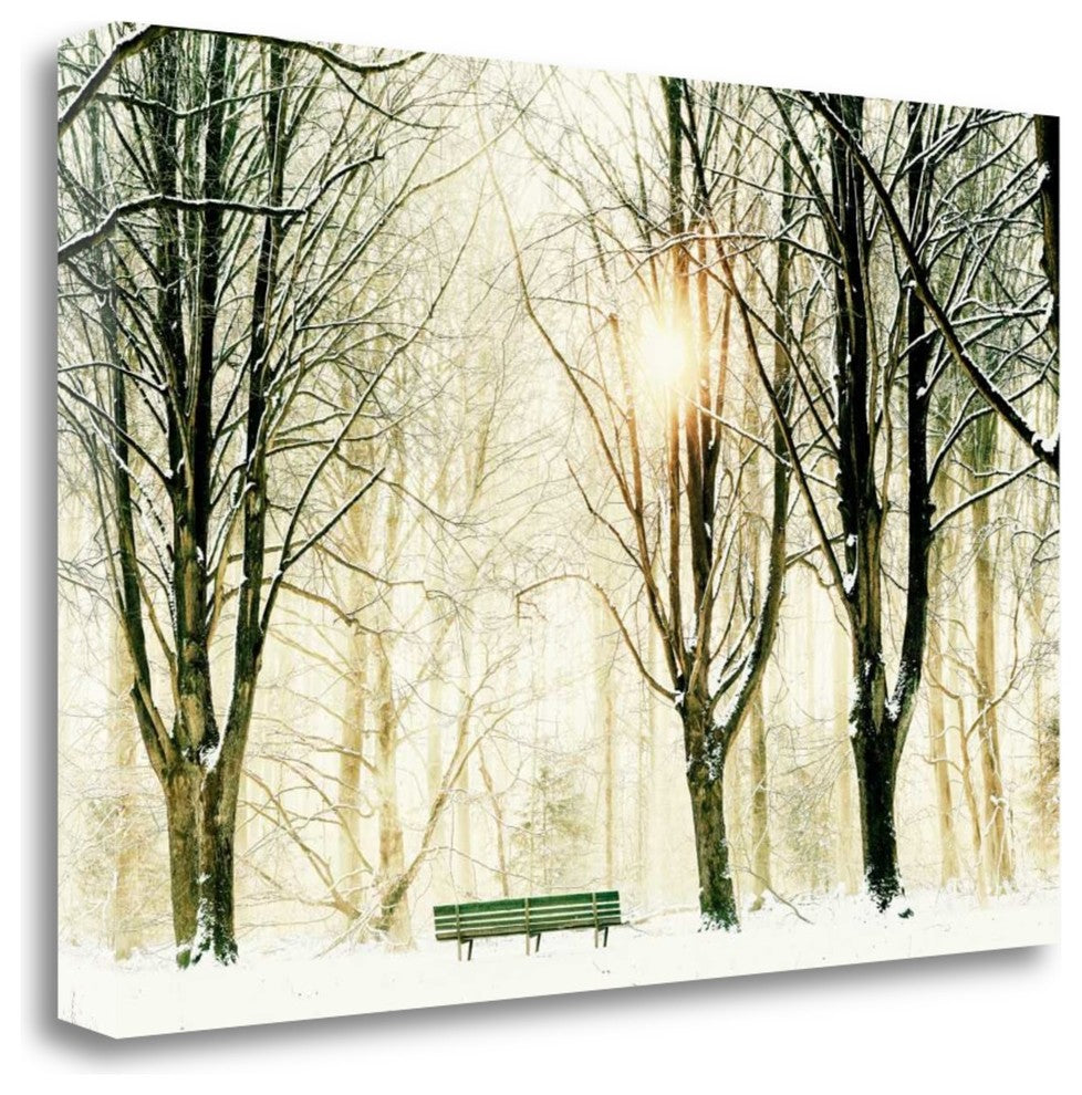 "Too Cold To Sit" By Lars Van De Goor, Giclee Print on Gallery Wrap Canvas