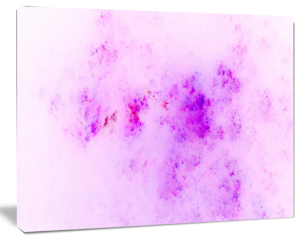 Blur Light Pink Sky with Stars, Oversized Abstract Canvas Art Print, 60x40