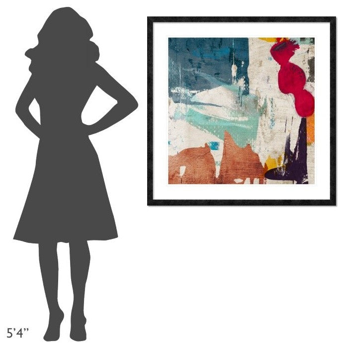 "Colors Royale I" Framed Digital Print by Anne Munson, 38"x38"