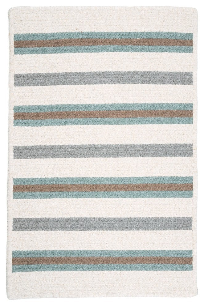 Colonial Mills Allure AL09 Juniper Stripes Area Rug, 4' Square